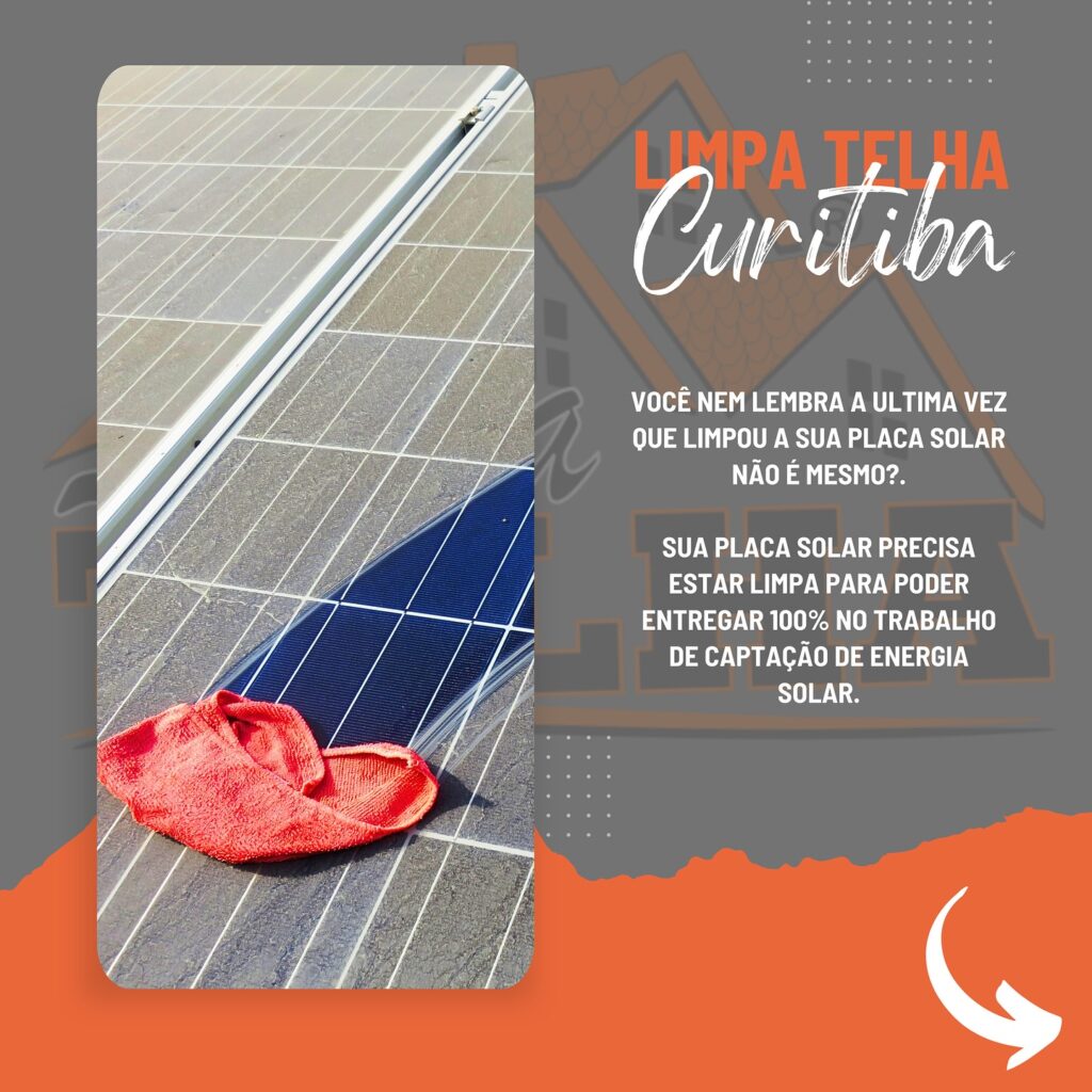 Limpeza de Placas e Paineis Solares